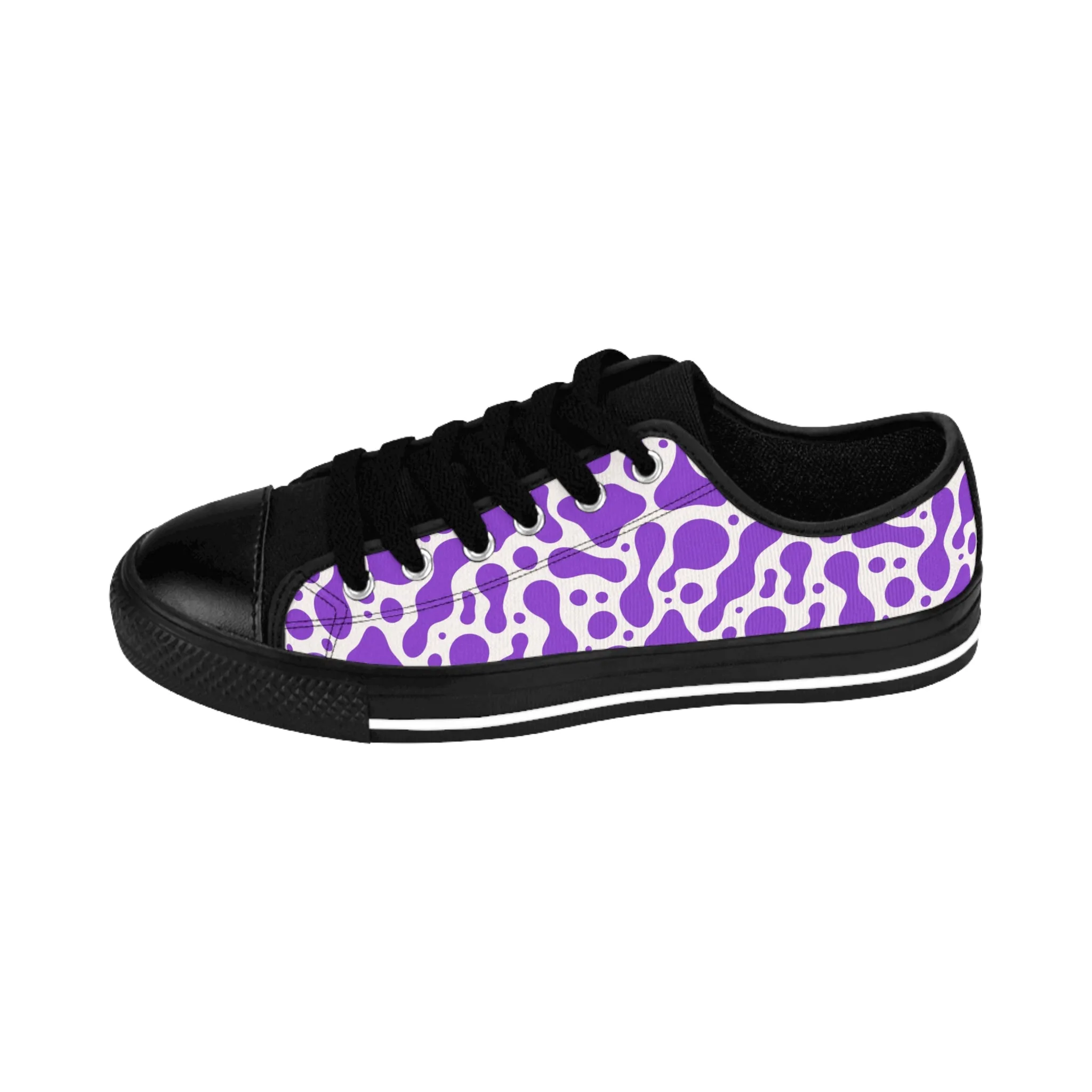 Purple Groovy Lava Lamp Women's Sneakers