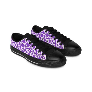 Purple Groovy Lava Lamp Women's Sneakers