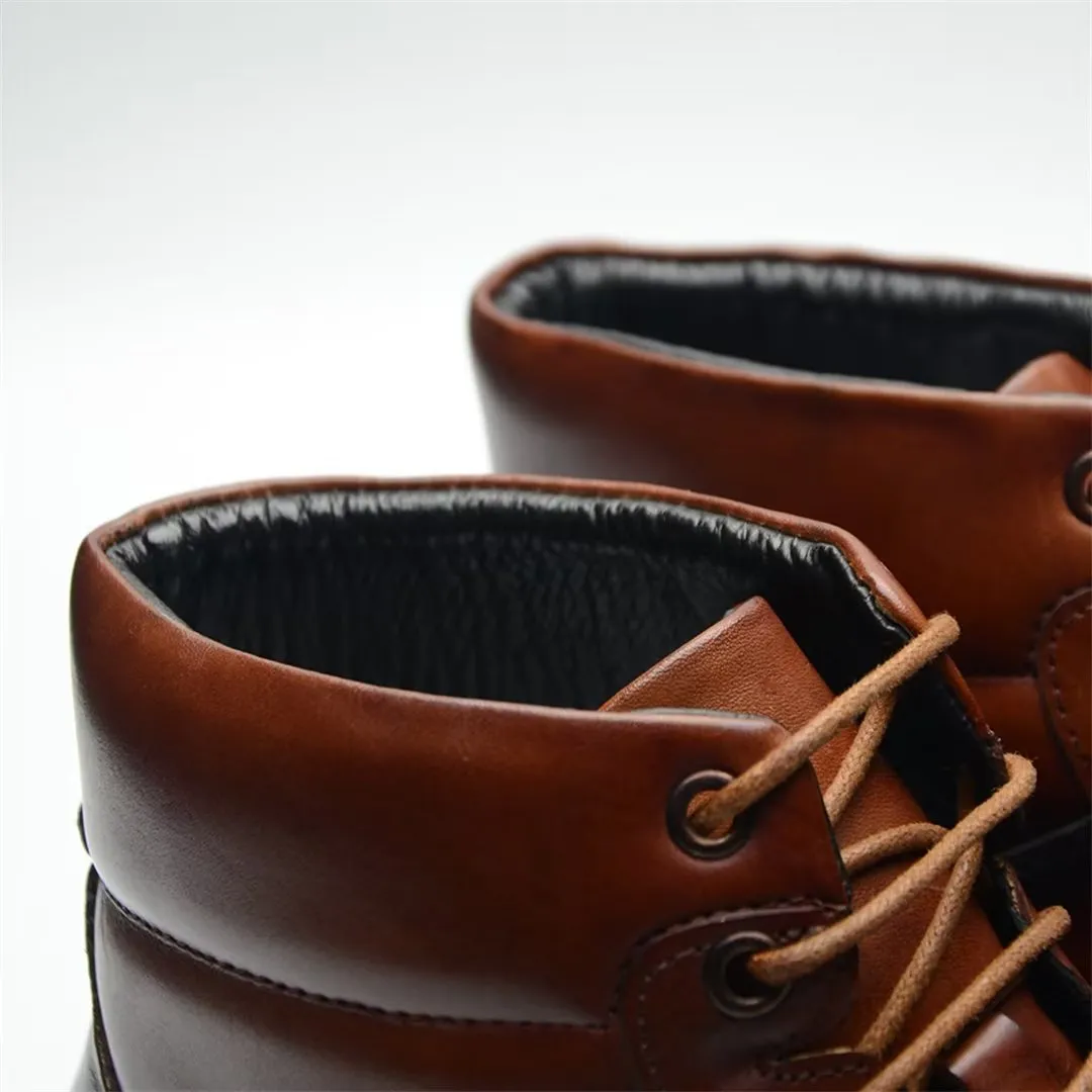 Rugged Style Leather Boots