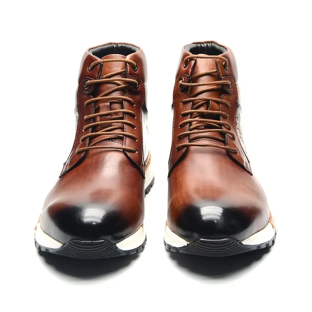 Rugged Style Leather Boots