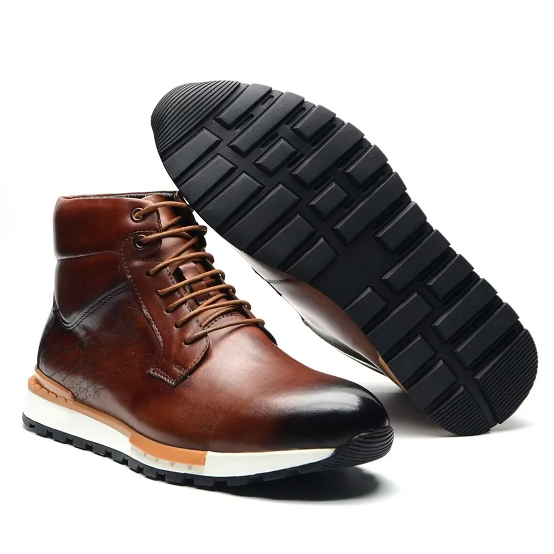 Rugged Style Leather Boots