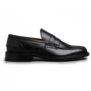 Tricker's James Penny Loafers - Mens Shoes - Black Calf