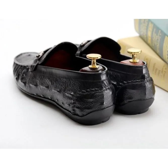 Vintage CrocLeather Exotic Brogue Loafers