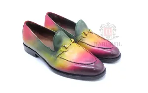 Warsaw | Multi-Tone Patina Horsebit Loafers